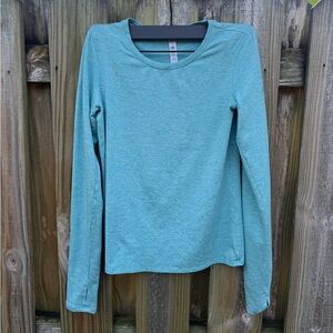 Alo Yoga Light Blue Full Length Long Sleeve Top